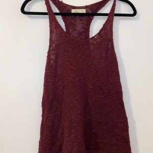Maroon tank top